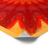 Poster Orange Starburst (Coin)
