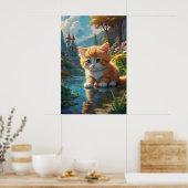 Poster *~* Orange Sweet AP68 2:3 Kitten Cute Tabby (Cuisine)