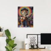 Poster Orange Tabby Rocker (Bureau à domicile)