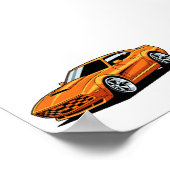 Poster Orange Toon Vehicle (Coin)