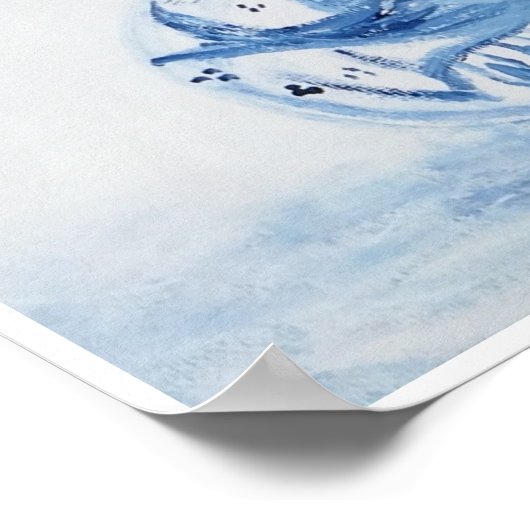 Poster Orange Tree Topiary Blue Ginger Jar Art Imprimer (Coin)