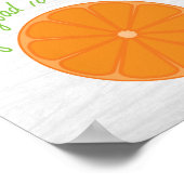 Poster Orange Vous êtes content C'est été (Coin)