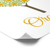 Poster Orangerie familiale Orange (Coin)