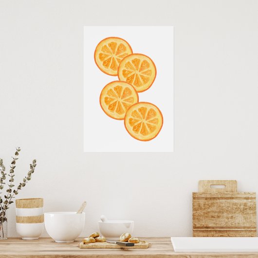 Poster Oranges (Cuisine)