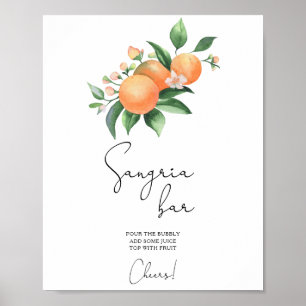 Poster Oranges - bar à sangria