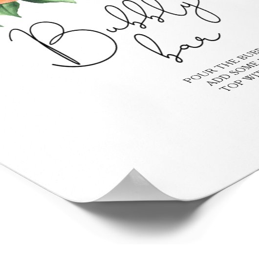 Poster Oranges - bar effervescent (Coin)