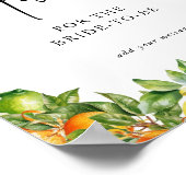 Poster Oranges Citron Citrus douche nuptiale Conseils (Coin)