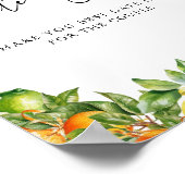 Poster Oranges Citron Citrus douche nuptiale Date Jar Gam (Coin)