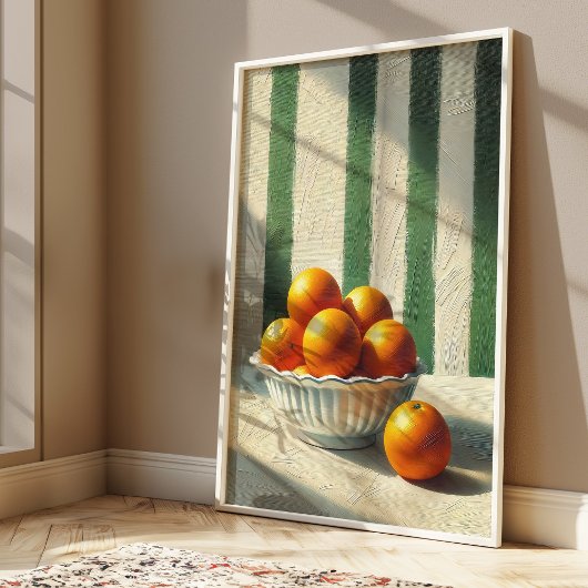 Poster Oranges Cuisine Fruit Eté Mur tendance