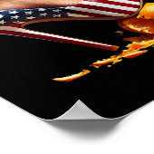 Poster Oranges de Squash de talons ; élection de Kamala H (Coin)