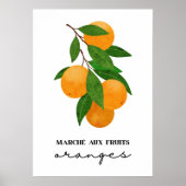 Poster Oranges des Marches aux fruits (Devant)