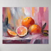 Poster Oranges Encore Vie Moderne Impressionniste Art (Devant)