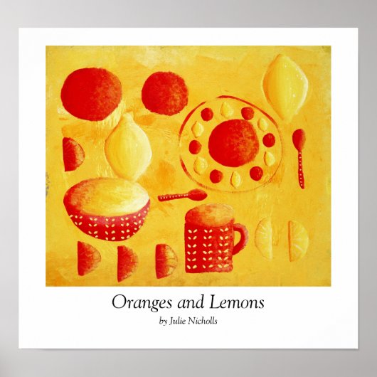 Poster Oranges et citrons (Devant)