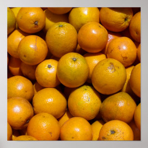 Poster Oranges fruits Floride marché orange