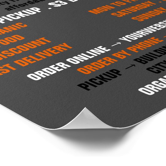 Poster Oranges, Greengrocers Publicité (Coin)