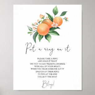 Poster Oranges - jeu de l'engagement au printemps