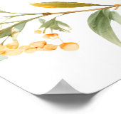 Poster Oranges Little Cutie Baby shower Bienvenue (Coin)