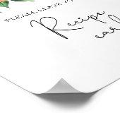 Poster Oranges - Votre carte de recettes ici (Coin)