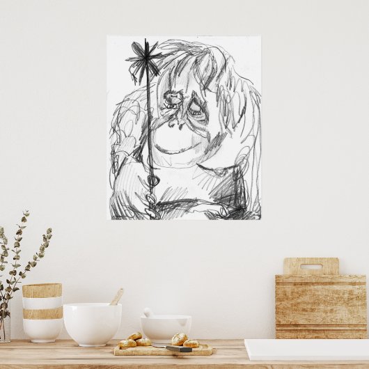 Poster orangoutan (Cuisine)