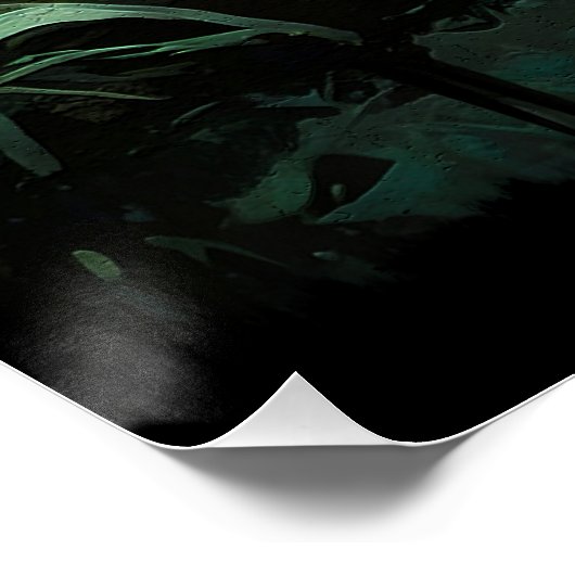 Poster Orangutan dans la jungle de Bornéo (Coin)