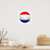 Poster Oranje - Football Pays-Bas (Cuisine)