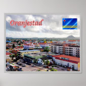 Poster Oranjestad - Aruba (Devant)