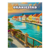 Poster Oranjestad, Caribbean jewel (Devant)