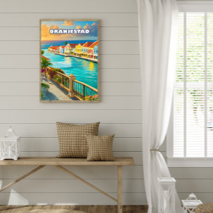 Poster Oranjestad, Caribbean jewel
