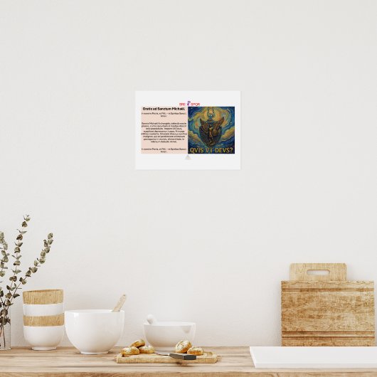 Poster Oratio ad Sanctum Michaël (Cuisine)