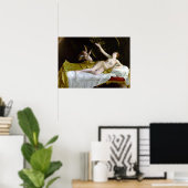 Poster Orazio Gentileschi Danaë et la douche d'or (Bureau à domicile)