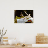 Poster Orazio Gentileschi Danaë et la douche d'or (Cuisine)