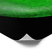 Poster Orb en galaxie verte - Marbre émeraude (Coin)