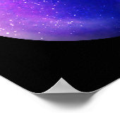 Poster Orbe de galaxie violette - Marbre violet vif Impre (Coin)