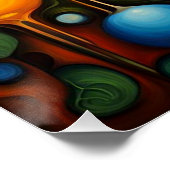 Poster Orbes au feuillage 5 (Coin)