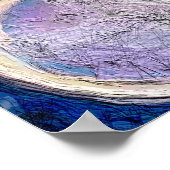 Poster Orbes cosmiques bleues (Coin)