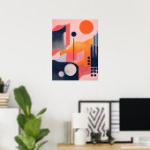 Poster Orbes lumineuses (Bureau à domicile)