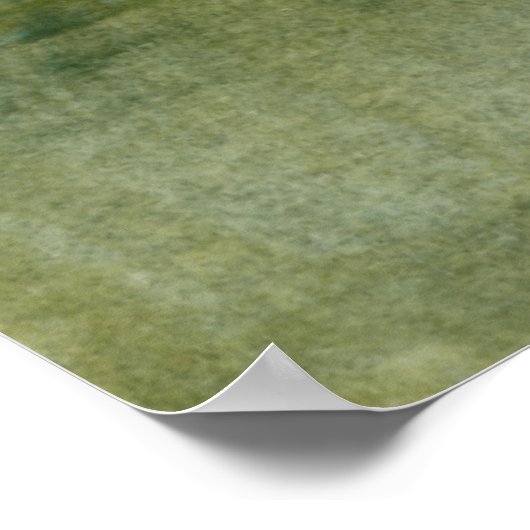 Poster Orbes vertes I (Coin)