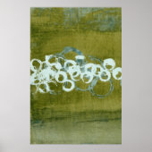 Poster Orbes vertes I (Devant)