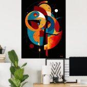 Poster Orbital Equilibrium Modern Geometry Constructivism (Bureau à domicile)