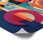 Poster Orbitaux de couleur et de forme (Coin)