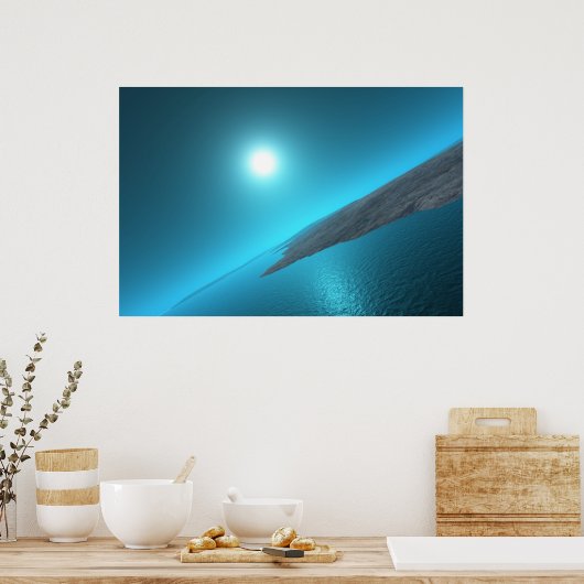 Poster Orbite bleue (Cuisine)