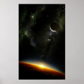 Poster Orbite d'une planète alien (Devant)