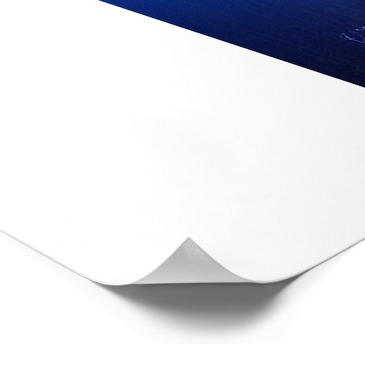 Poster Orbites bleues (Coin)