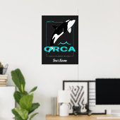 Poster Orca Killer Whale pour une fille qui aime juste le (Bureau à domicile)