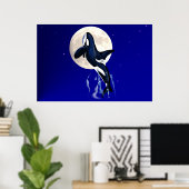 Poster Orca Moon (Bureau à domicile)