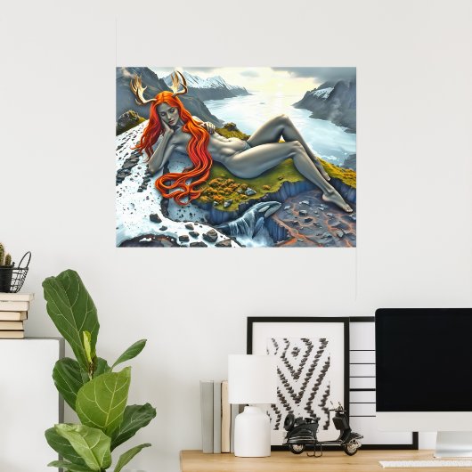 Poster Orca Sous la déesse (Bureau à domicile)