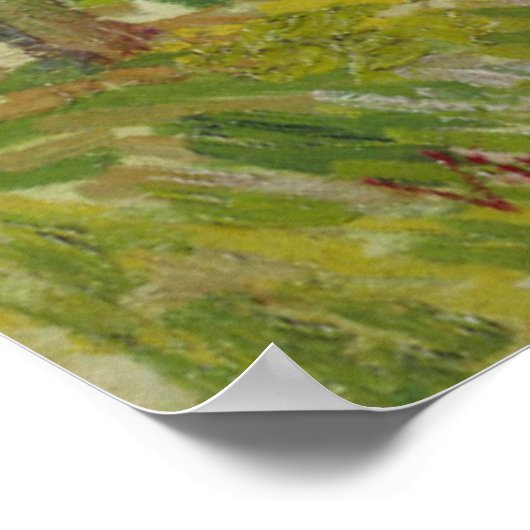 Poster Orchard blanc par Vincent Van Gogh (Coin)