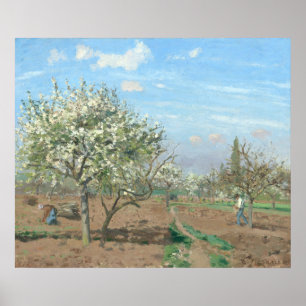 Poster Orchard en Fleur - Camille Pissarro Art
