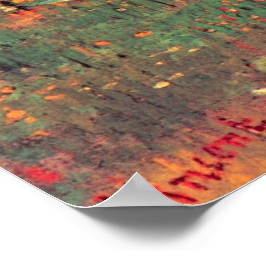 Poster Orchard en Fleur, Plum Trees par Vincent van Gogh (Coin)