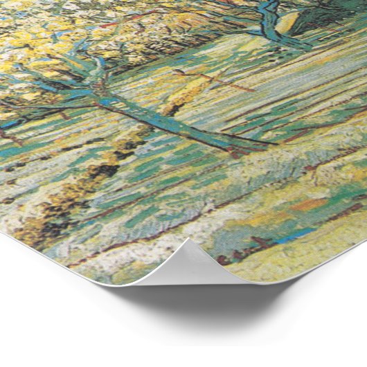 Poster Orchard en fleurs | Vincent Van Gogh (Coin)